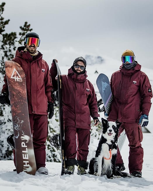 Klant @sierranevadaexperience in Dope Iconic Snowboard Broek Heren Don Burgundy