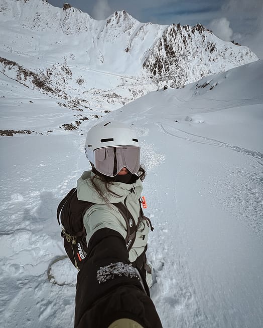 Klant @kamila_novak in Montec Dune W Ski jas Dames Soft Green/Black