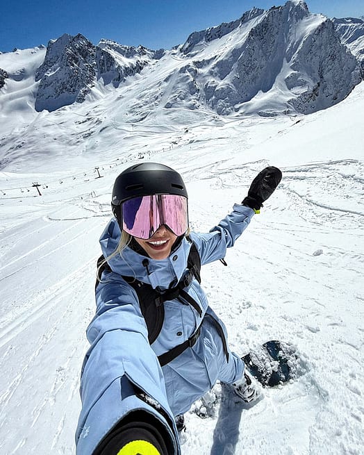 Klant @xagnr in Dope Adept W Snowboard jas Dames Light Blue