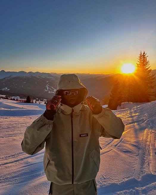 Klant @ibra_ski_ in Dope Spartan Snowboard jas Heren Moss Green