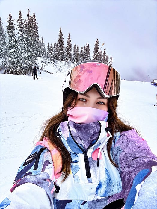 Klant @luciust in Dope Sight Skibril White/Champagne Mirror