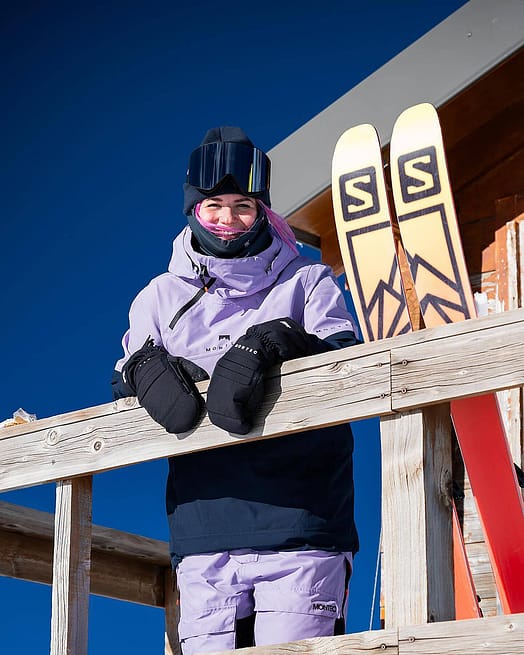 Klant @pyrouu in Montec Dune W Snowboard jas Dames Faded Violet/Black/Dark Blue