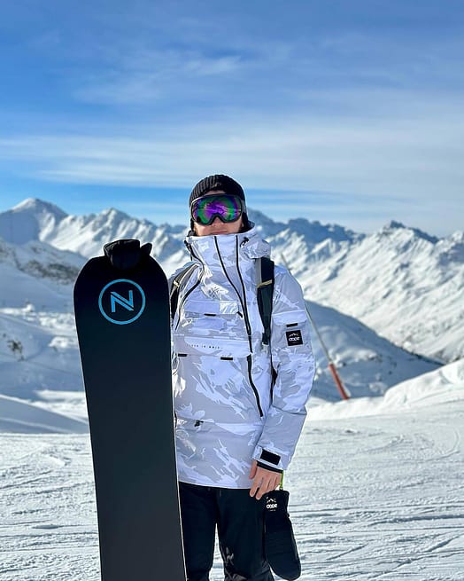 Klant @tilabov17 in Dope Akin Snowboard jas Heren Grey Camo