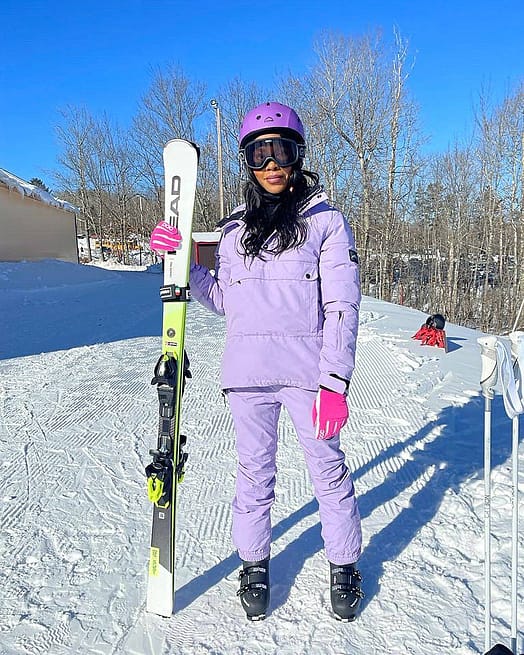 Zákazník @afaulkghidinelli v Dope Puffer W 2021 Lyžařská Bunda Dámské Faded Violet