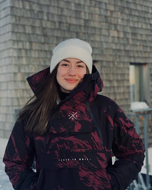 Zákazník @lauraakugler v Dope Akin W 21 Lyžařská Bunda Dámské Paint Burgundy