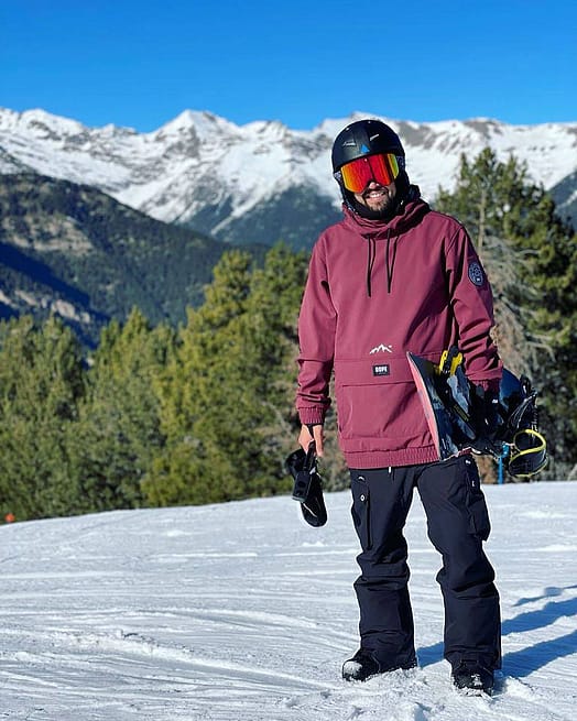 Zákazník @juanmanueldiaz123 v Dope Wylie Bunda na Snowboard Pánské Patch Burgundy