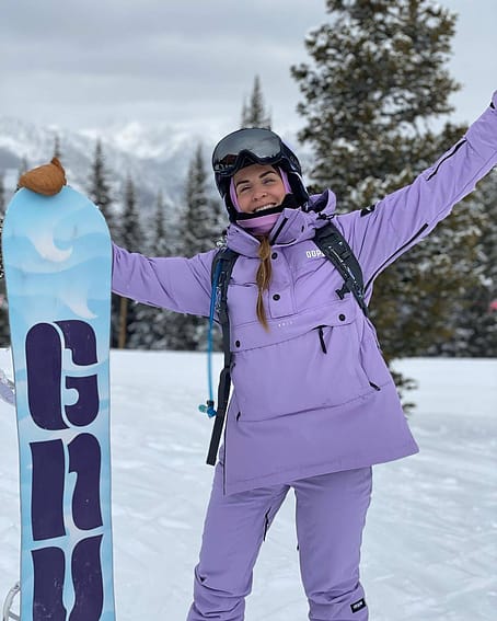 Zákazník @coyotedepiedra v Dope Puffer W 2021 Lyžařská Bunda Dámské Faded Violet
