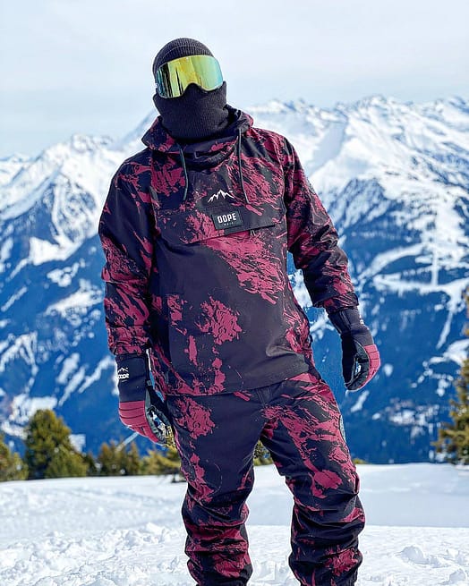 Klient @mortentoftholm w Dope Blizzard 21 Kurtka Narciarska Mężczyźni Paint Burgundy