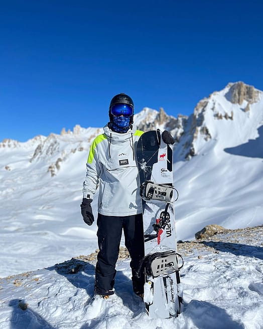 Cliente @lautischuster in Dope Blizzard LE Giacca Sci Uomo Limited Edition Stripe Light Grey