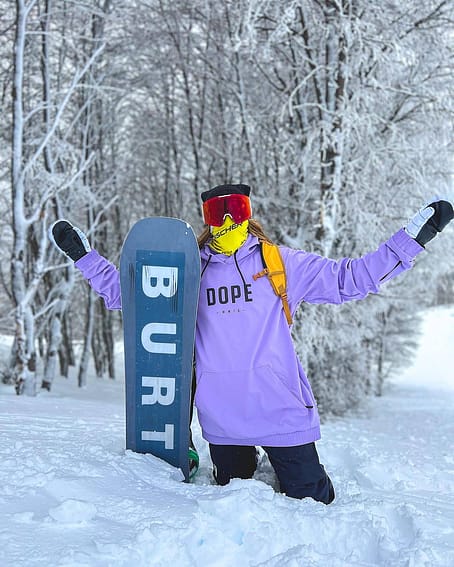 Zákazník @sebasfranceschini v Dope Yeti 21 Bunda na Snowboard Pánské Capital Faded Violet Renewed