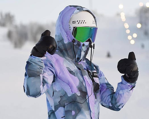 Klant @ante_cheesebay in Dope Blizzard W Full Zip Snowboard jas Dames Blot Violet