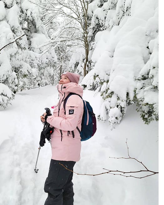 Klant @lauriiemichaud in Dope Akin W Snowboard jas Dames Soft Pink