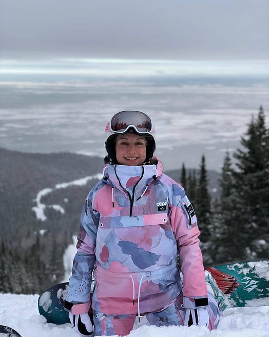 Klant @juedesbec in Dope Annok W Snowboard jas Dames Washed Ink