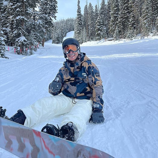 Klant @thegrowpro__ in Dope Annok Snowboard jas Heren Walnut Camo