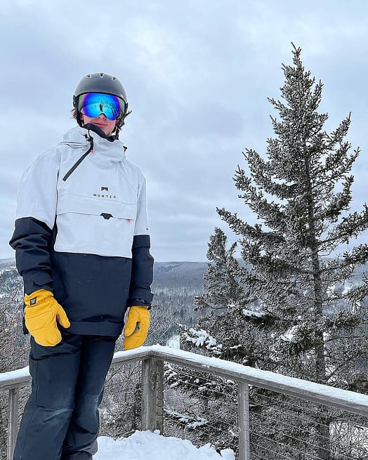 Klant @parker_nivala in Montec Dune Snowboard jas Heren Light Grey/Black