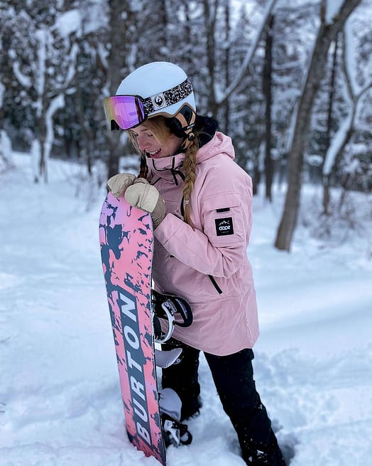 Klant @emma.jayyne in Dope Akin W Snowboard jas Dames Soft Pink