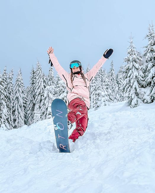 Klant @natalia.poprocka in Dope Akin W Snowboard jas Dames Soft Pink