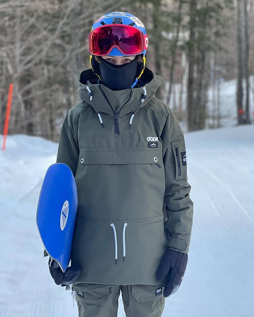 Zákazník @cbvern v Dope Annok 21 Bunda na Snowboard Pánské Olive Green Renewed