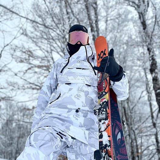 Klant @gioele_mari in Dope Akin Snowboard jas Heren Grey Camo