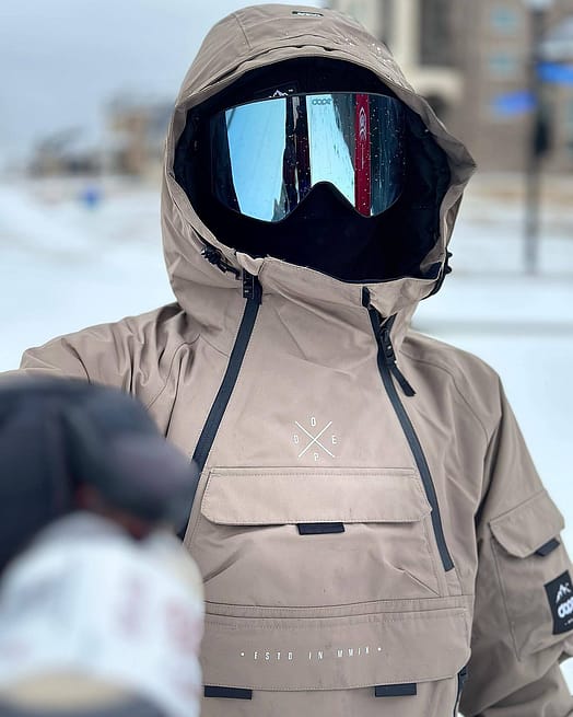 Customer @drewhollandproductions in Dope Akin Ski Jacket Men Walnut