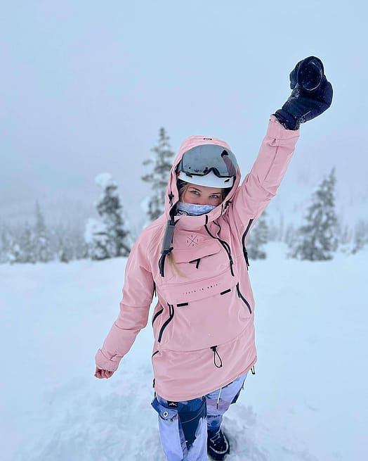 Klant @brittsheaven in Dope Akin W Snowboard jas Dames Soft Pink