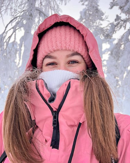 Customer @janevermeersch in Dope Chunky Beanie Pink