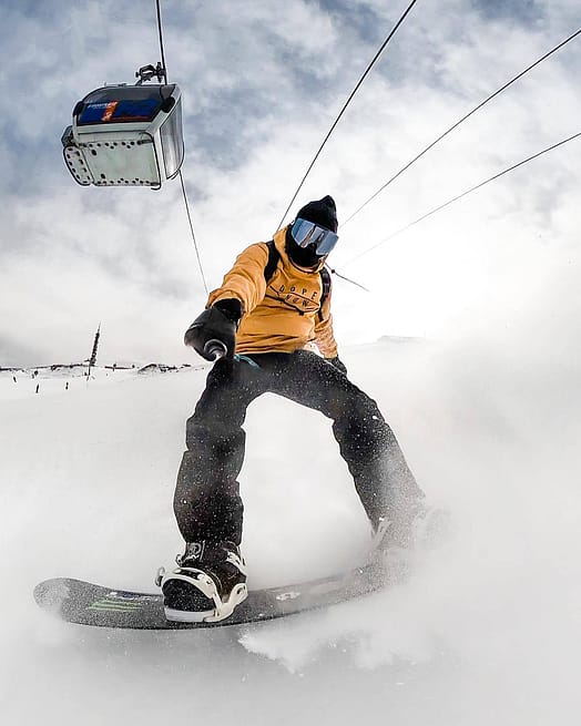 Zákazník @teocolombo v Dope Wylie Bunda na Snowboard Pánské DS Khaki Yellow Renewed