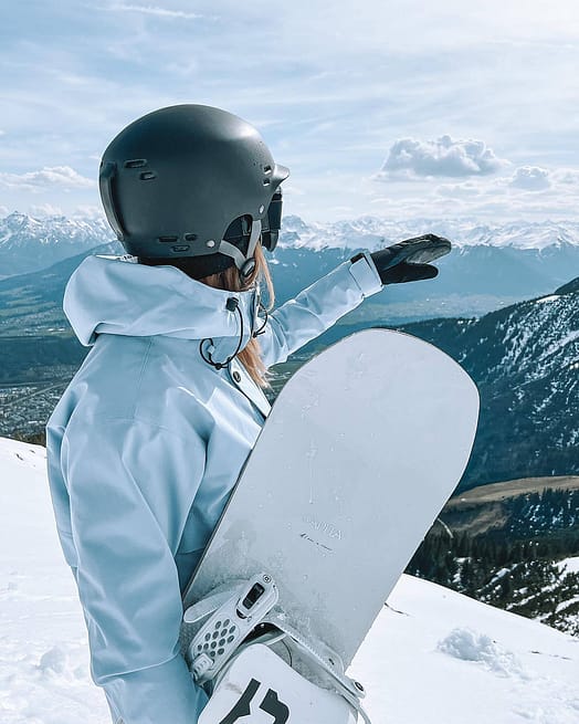 Klant @dashismiles in Dope Legacy W Snowboard jas Dames Light Blue