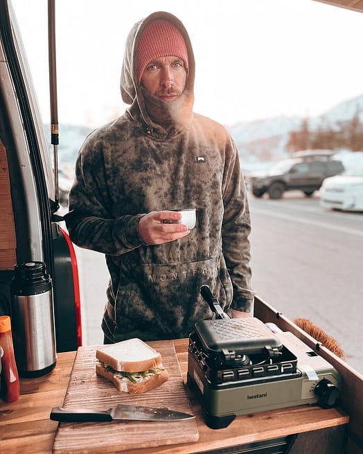 Zákazník @mountain_swell v Montec Delta 21 Fleecová Mikina s Kapucí Pánské Olive Green Tiedye