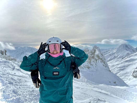 Klant @terrez____ in Dope Blizzard W Snowboard jas Dames Bottle Green