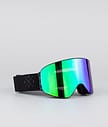 Dope Flush 2X-UP Ski Goggles Men Black W/All Black Green Mirror