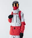 Montec Fawk 2020 Kurtka Snowboardowa Mężczyźni Light Grey/Red