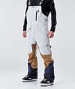 Montec Fawk 2020 Pantaloni Snowboard Uomo Light Grey/Gold/Marine