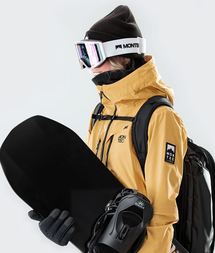 Montec Moss W 2020 Snowboard Jacket Women Yellow/Black, Image 3 of 9