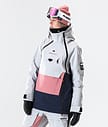 Montec Doom W 2020 Giacca Snowboard Donna Light Grey/Pink/Marine