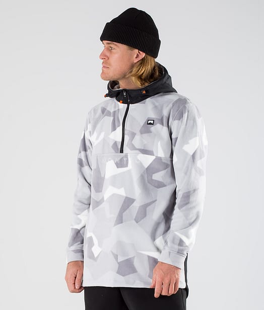 Montec Echo 2020 Fleece-hoodie Herre Black/Snow Camo