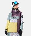 Dope Blizzard W 2020 Kurtka Snowboardowa Kobiety Limited Edition Faded Green Patchwork