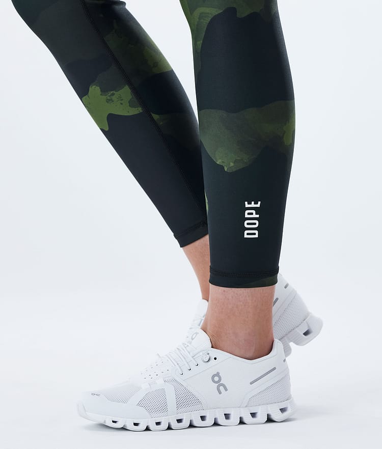 Dope Lofty Leggings Dames Green Camo, Afbeelding 7 van 8