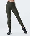 Dope Lofty Leggings Dames Olive Green