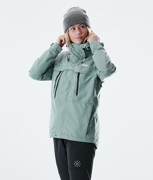 Dope Trekker W Outdoorjacke Damen Faded Green