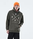 Dope Daily Hoodie Heren 2X-UP Olive Green