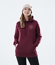 Dope Regular Sudadera con Capucha Mujer 2X-UP Burgundy