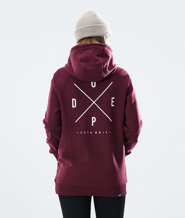 Dope Regular Sudadera con Capucha Mujer 2X-UP Burgundy, Imagen 2 de 8