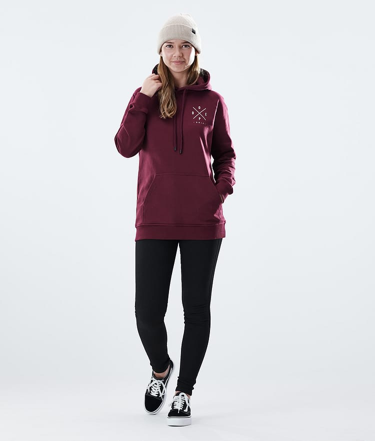 Dope Regular Sudadera con Capucha Mujer 2X-UP Burgundy, Imagen 3 de 8