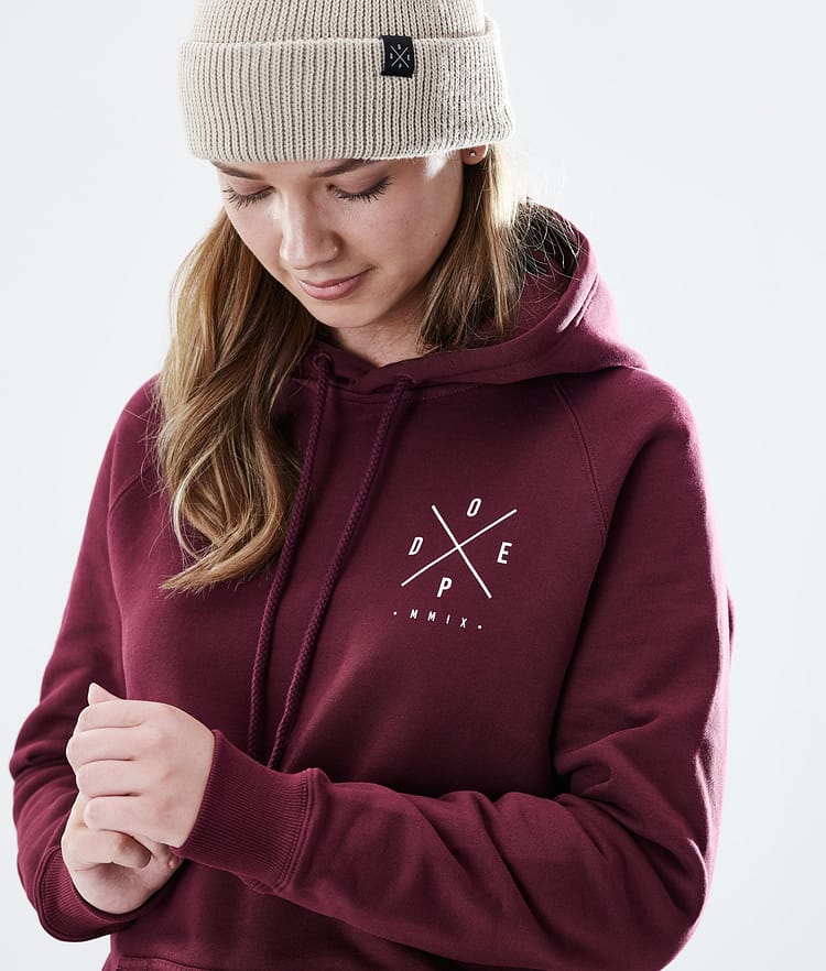 Dope Regular Sudadera con Capucha Mujer 2X-UP Burgundy, Imagen 6 de 8