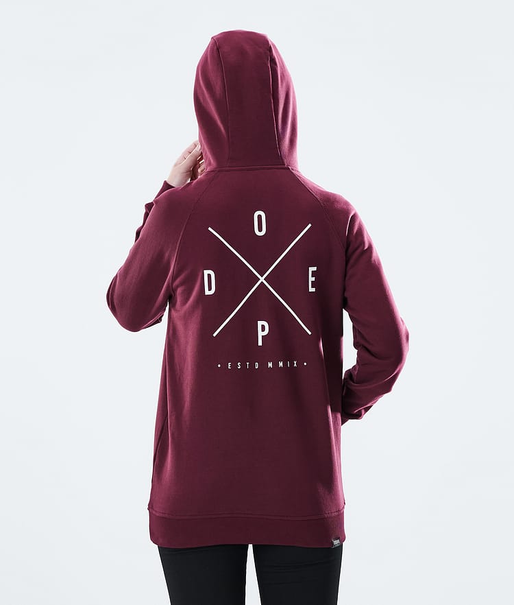 Dope Regular Sudadera con Capucha Mujer 2X-UP Burgundy, Imagen 7 de 8