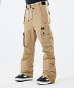 Dope Iconic 2021 Spodnie Snowboardowe Mężczyźni Khaki