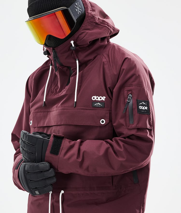 Dope Annok 21 Kurtka Narciarska Mężczyźni Burgundy, Zdjęcie 3 z 10