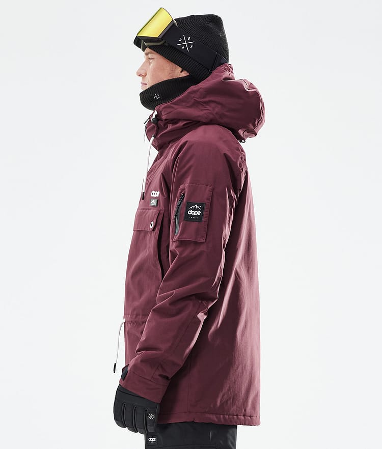 Dope Annok 21 Bunda na Snowboard Pánské Burgundy Renewed, Obrázek 7 z 10