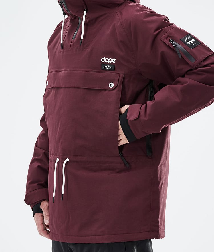 Dope Annok 21 Bunda na Snowboard Pánské Burgundy Renewed, Obrázek 9 z 10